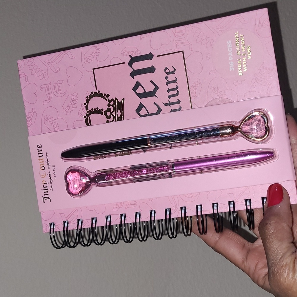 Pink Spiral Journal with Crown Design - Picture 9 of 11